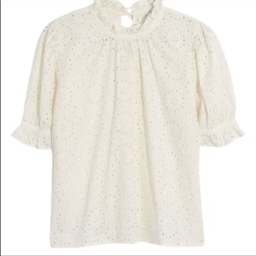 Madewell eyelet  blouse